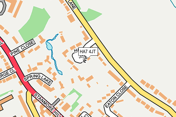 HA7 4JT map - OS OpenMap – Local (Ordnance Survey) HA7 4JT map - OS OpenMap – Local (Ordnance Survey)