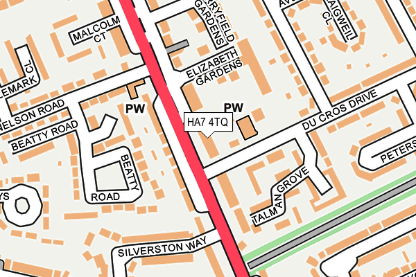HA7 4TQ map - OS OpenMap – Local (Ordnance Survey) HA7 4TQ map - OS OpenMap – Local (Ordnance Survey)