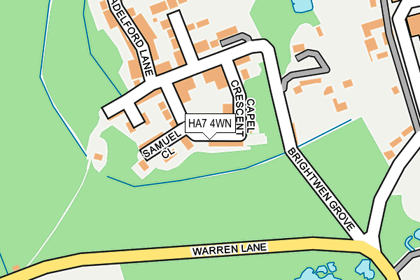 HA7 4WN map - OS OpenMap – Local (Ordnance Survey) HA7 4WN map - OS OpenMap – Local (Ordnance Survey)