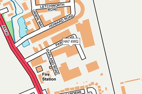 HA7 4WQ map - OS OpenMap – Local (Ordnance Survey) HA7 4WQ map - OS OpenMap – Local (Ordnance Survey)