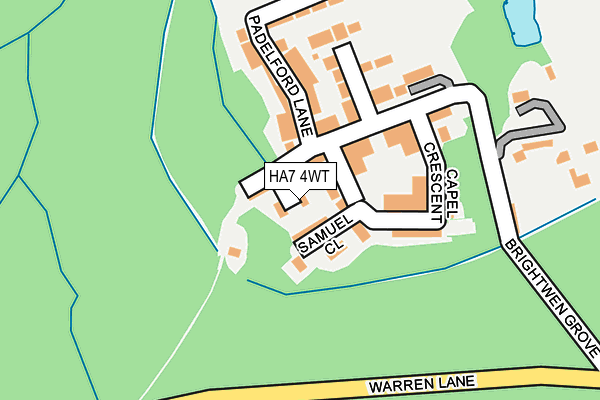 HA7 4WT map - OS OpenMap – Local (Ordnance Survey) HA7 4WT map - OS OpenMap – Local (Ordnance Survey)