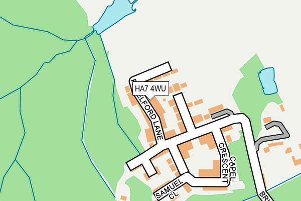HA7 4WU map - OS OpenMap – Local (Ordnance Survey) HA7 4WU map - OS OpenMap – Local (Ordnance Survey)
