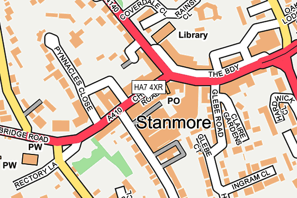 HA7 4XR map - OS OpenMap – Local (Ordnance Survey) HA7 4XR map - OS OpenMap – Local (Ordnance Survey)