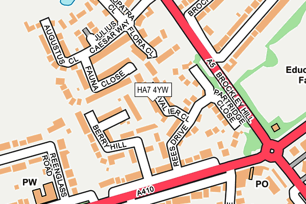 HA7 4YW map - OS OpenMap – Local (Ordnance Survey) HA7 4YW map - OS OpenMap – Local (Ordnance Survey)