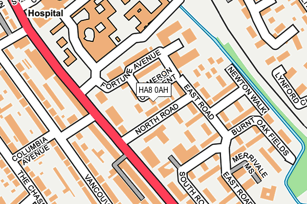 HA8 0AH map - OS OpenMap – Local (Ordnance Survey) HA8 0AH map - OS OpenMap – Local (Ordnance Survey)