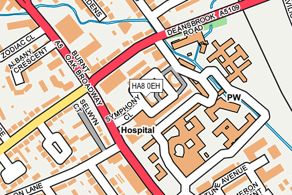 HA8 0EH map - OS OpenMap – Local (Ordnance Survey) HA8 0EH map - OS OpenMap – Local (Ordnance Survey)