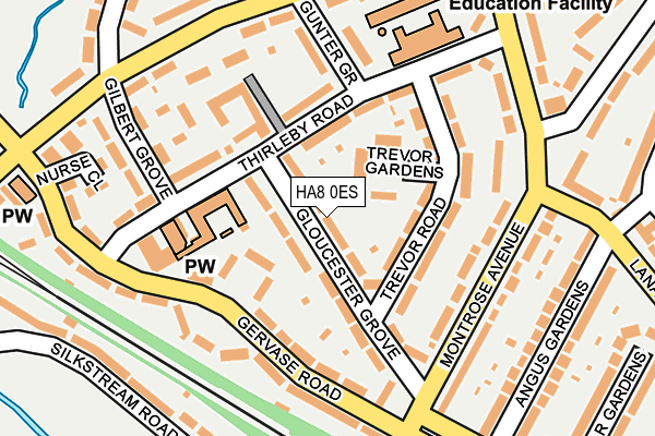 HA8 0ES map - OS OpenMap – Local (Ordnance Survey) HA8 0ES map - OS OpenMap – Local (Ordnance Survey)