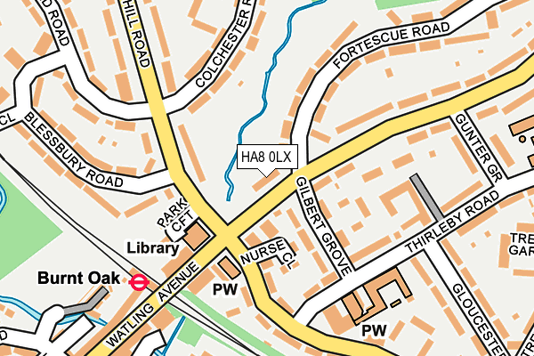 HA8 0LX map - OS OpenMap – Local (Ordnance Survey) HA8 0LX map - OS OpenMap – Local (Ordnance Survey)