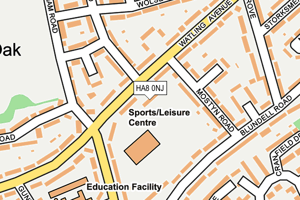HA8 0NJ map - OS OpenMap – Local (Ordnance Survey) HA8 0NJ map - OS OpenMap – Local (Ordnance Survey)