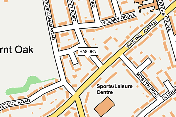 HA8 0PA map - OS OpenMap – Local (Ordnance Survey) HA8 0PA map - OS OpenMap – Local (Ordnance Survey)