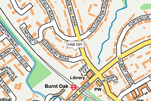 HA8 0SY map - OS OpenMap – Local (Ordnance Survey) HA8 0SY map - OS OpenMap – Local (Ordnance Survey)