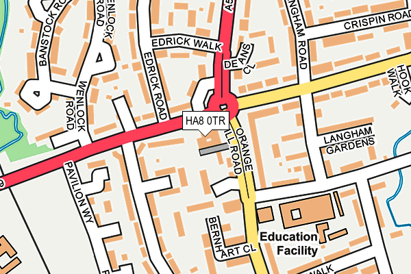 HA8 0TR map - OS OpenMap – Local (Ordnance Survey) HA8 0TR map - OS OpenMap – Local (Ordnance Survey)