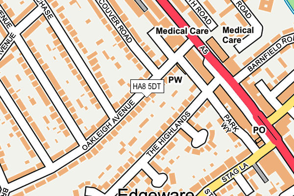 HA8 5DT map - OS OpenMap – Local (Ordnance Survey) HA8 5DT map - OS OpenMap – Local (Ordnance Survey)