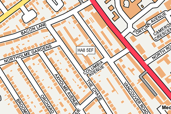 HA8 5EF map - OS OpenMap – Local (Ordnance Survey) HA8 5EF map - OS OpenMap – Local (Ordnance Survey)