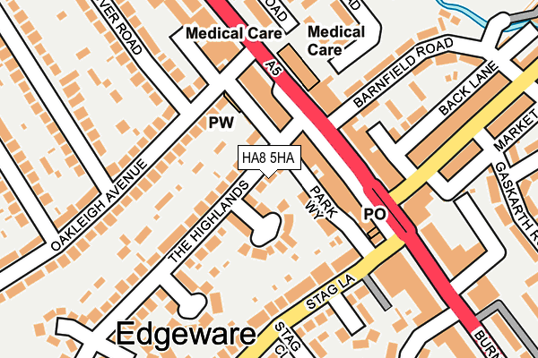 HA8 5HA map - OS OpenMap – Local (Ordnance Survey) HA8 5HA map - OS OpenMap – Local (Ordnance Survey)