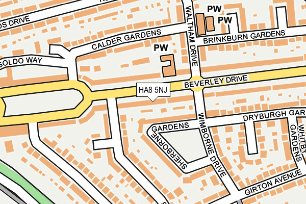 HA8 5NJ map - OS OpenMap – Local (Ordnance Survey) HA8 5NJ map - OS OpenMap – Local (Ordnance Survey)