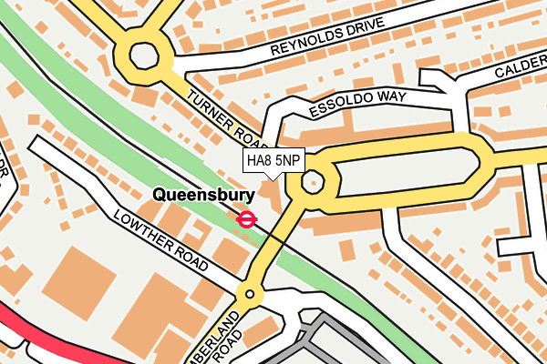 HA8 5NP map - OS OpenMap – Local (Ordnance Survey) HA8 5NP map - OS OpenMap – Local (Ordnance Survey)