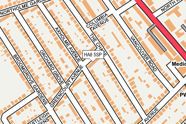 HA8 5SP map - OS OpenMap – Local (Ordnance Survey) HA8 5SP map - OS OpenMap – Local (Ordnance Survey)