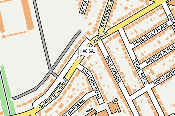 HA8 6AJ map - OS OpenMap – Local (Ordnance Survey) HA8 6AJ map - OS OpenMap – Local (Ordnance Survey)