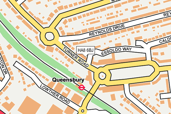 HA8 6BJ map - OS OpenMap – Local (Ordnance Survey) HA8 6BJ map - OS OpenMap – Local (Ordnance Survey)