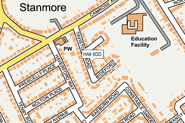 HA8 6DD map - OS OpenMap – Local (Ordnance Survey) HA8 6DD map - OS OpenMap – Local (Ordnance Survey)