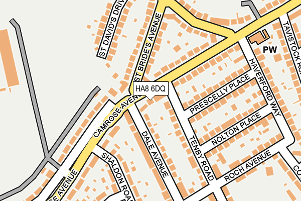 HA8 6DQ map - OS OpenMap – Local (Ordnance Survey) HA8 6DQ map - OS OpenMap – Local (Ordnance Survey)