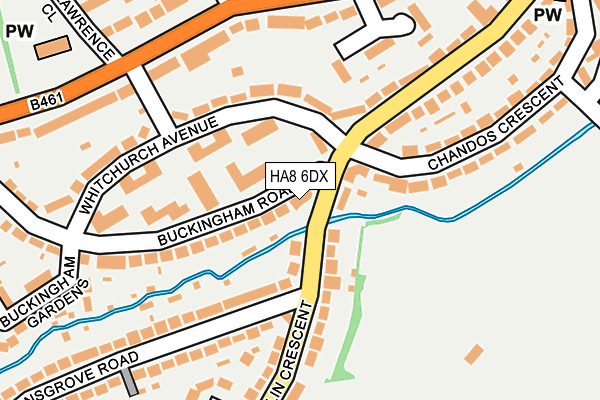 HA8 6DX map - OS OpenMap – Local (Ordnance Survey) HA8 6DX map - OS OpenMap – Local (Ordnance Survey)