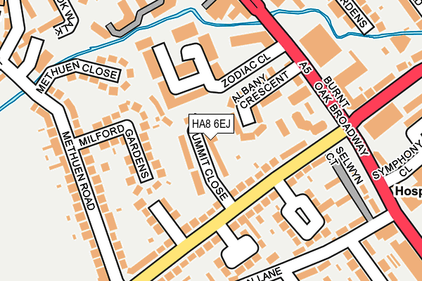 HA8 6EJ map - OS OpenMap – Local (Ordnance Survey) HA8 6EJ map - OS OpenMap – Local (Ordnance Survey)