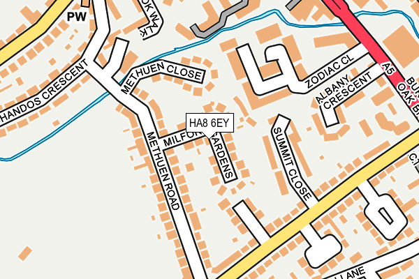 HA8 6EY map - OS OpenMap – Local (Ordnance Survey) HA8 6EY map - OS OpenMap – Local (Ordnance Survey)