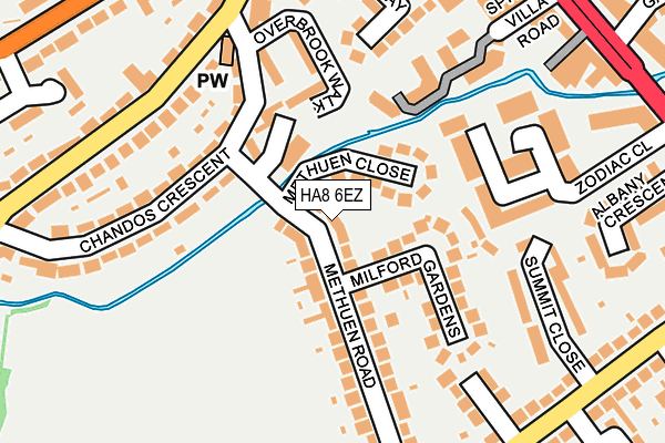 HA8 6EZ map - OS OpenMap – Local (Ordnance Survey) HA8 6EZ map - OS OpenMap – Local (Ordnance Survey)