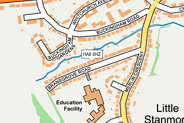 HA8 6HZ map - OS OpenMap – Local (Ordnance Survey) HA8 6HZ map - OS OpenMap – Local (Ordnance Survey)