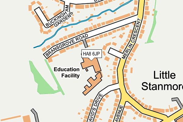 HA8 6JP map - OS OpenMap – Local (Ordnance Survey) HA8 6JP map - OS OpenMap – Local (Ordnance Survey)
