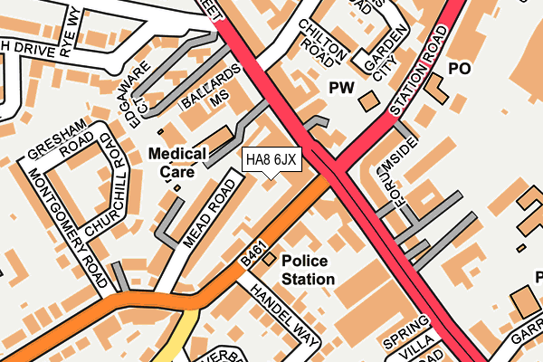 HA8 6JX map - OS OpenMap – Local (Ordnance Survey) HA8 6JX map - OS OpenMap – Local (Ordnance Survey)