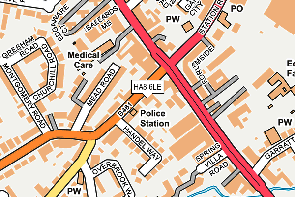 HA8 6LE map - OS OpenMap – Local (Ordnance Survey)