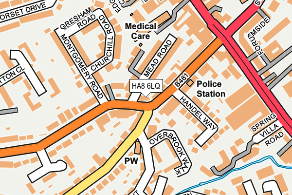 HA8 6LQ map - OS OpenMap – Local (Ordnance Survey) HA8 6LQ map - OS OpenMap – Local (Ordnance Survey)