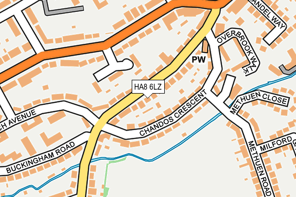 HA8 6LZ map - OS OpenMap – Local (Ordnance Survey) HA8 6LZ map - OS OpenMap – Local (Ordnance Survey)