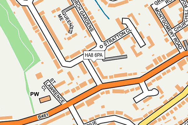 HA8 6PA map - OS OpenMap – Local (Ordnance Survey) HA8 6PA map - OS OpenMap – Local (Ordnance Survey)