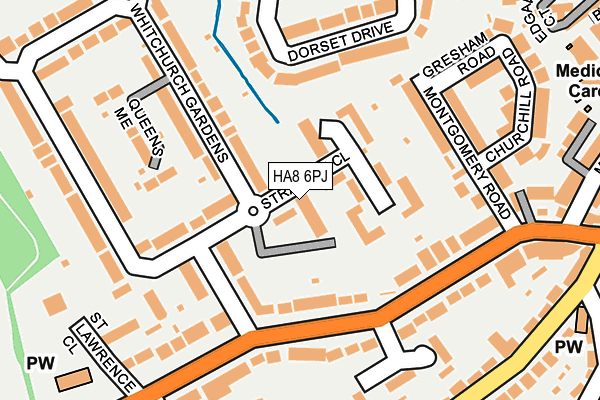 HA8 6PJ map - OS OpenMap – Local (Ordnance Survey) HA8 6PJ map - OS OpenMap – Local (Ordnance Survey)