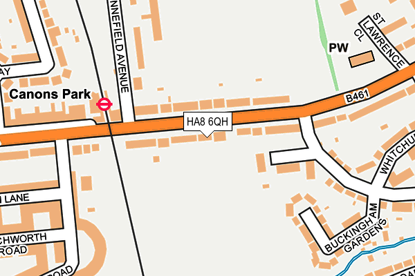 HA8 6QH map - OS OpenMap – Local (Ordnance Survey) HA8 6QH map - OS OpenMap – Local (Ordnance Survey)