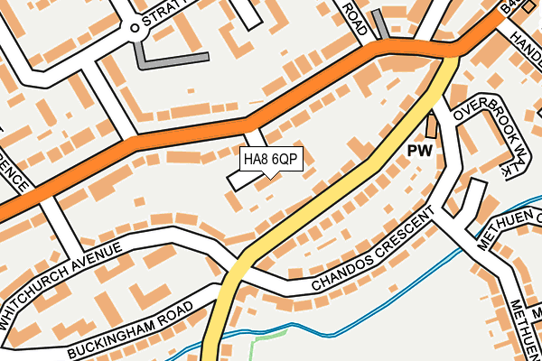 HA8 6QP map - OS OpenMap – Local (Ordnance Survey) HA8 6QP map - OS OpenMap – Local (Ordnance Survey)