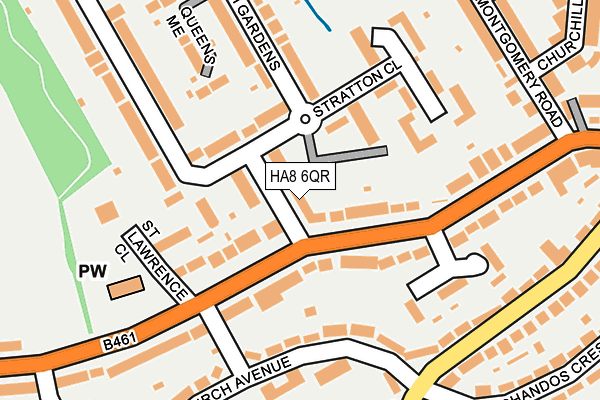 HA8 6QR map - OS OpenMap – Local (Ordnance Survey) HA8 6QR map - OS OpenMap – Local (Ordnance Survey)