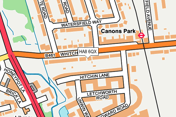 HA8 6QX map - OS OpenMap – Local (Ordnance Survey) HA8 6QX map - OS OpenMap – Local (Ordnance Survey)