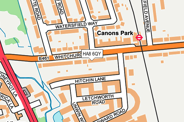 HA8 6QY map - OS OpenMap – Local (Ordnance Survey) HA8 6QY map - OS OpenMap – Local (Ordnance Survey)