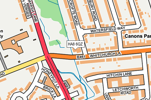 HA8 6QZ map - OS OpenMap – Local (Ordnance Survey) HA8 6QZ map - OS OpenMap – Local (Ordnance Survey)