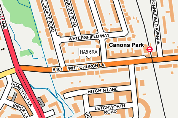 HA8 6RA map - OS OpenMap – Local (Ordnance Survey) HA8 6RA map - OS OpenMap – Local (Ordnance Survey)