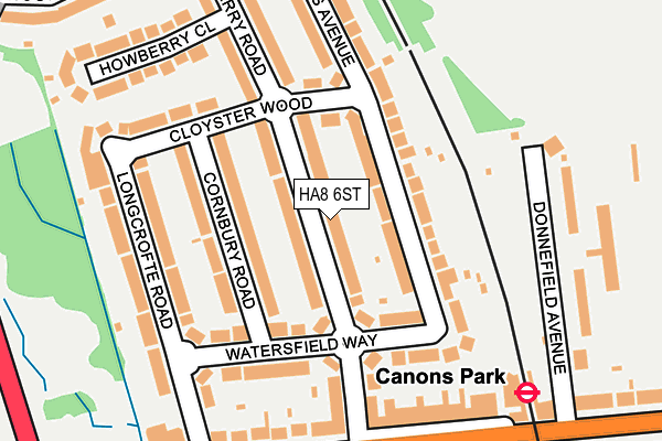 HA8 6ST map - OS OpenMap – Local (Ordnance Survey) HA8 6ST map - OS OpenMap – Local (Ordnance Survey)