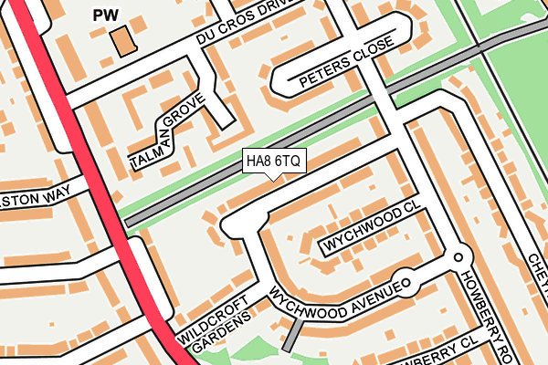 HA8 6TQ map - OS OpenMap – Local (Ordnance Survey) HA8 6TQ map - OS OpenMap – Local (Ordnance Survey)