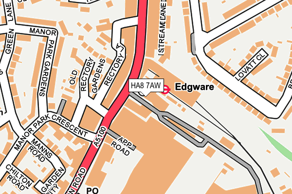 HA8 7AW map - OS OpenMap – Local (Ordnance Survey) HA8 7AW map - OS OpenMap – Local (Ordnance Survey)