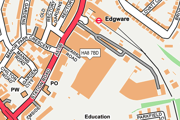 HA8 7BD map - OS OpenMap – Local (Ordnance Survey) HA8 7BD map - OS OpenMap – Local (Ordnance Survey)