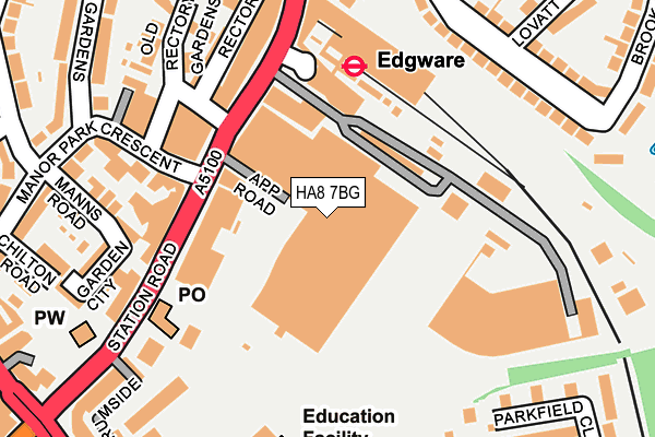 HA8 7BG map - OS OpenMap – Local (Ordnance Survey) HA8 7BG map - OS OpenMap – Local (Ordnance Survey)